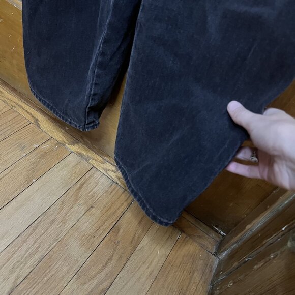 Old Navy Women's Overalls Black 14 Side Button Down Full Length Straight Leg - Picture 4 of 8